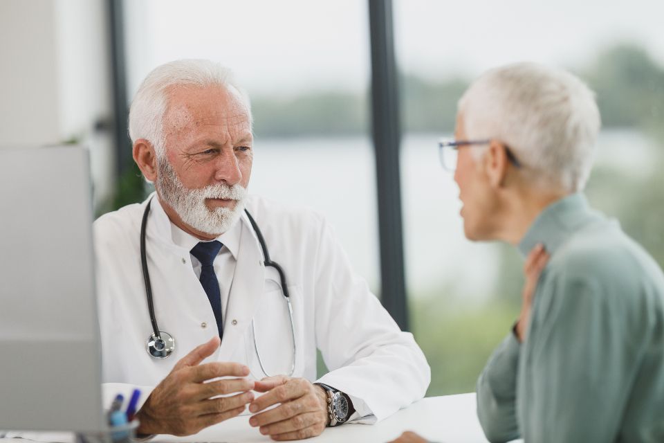 Doctor in a consultation room at a newly enrolled practice